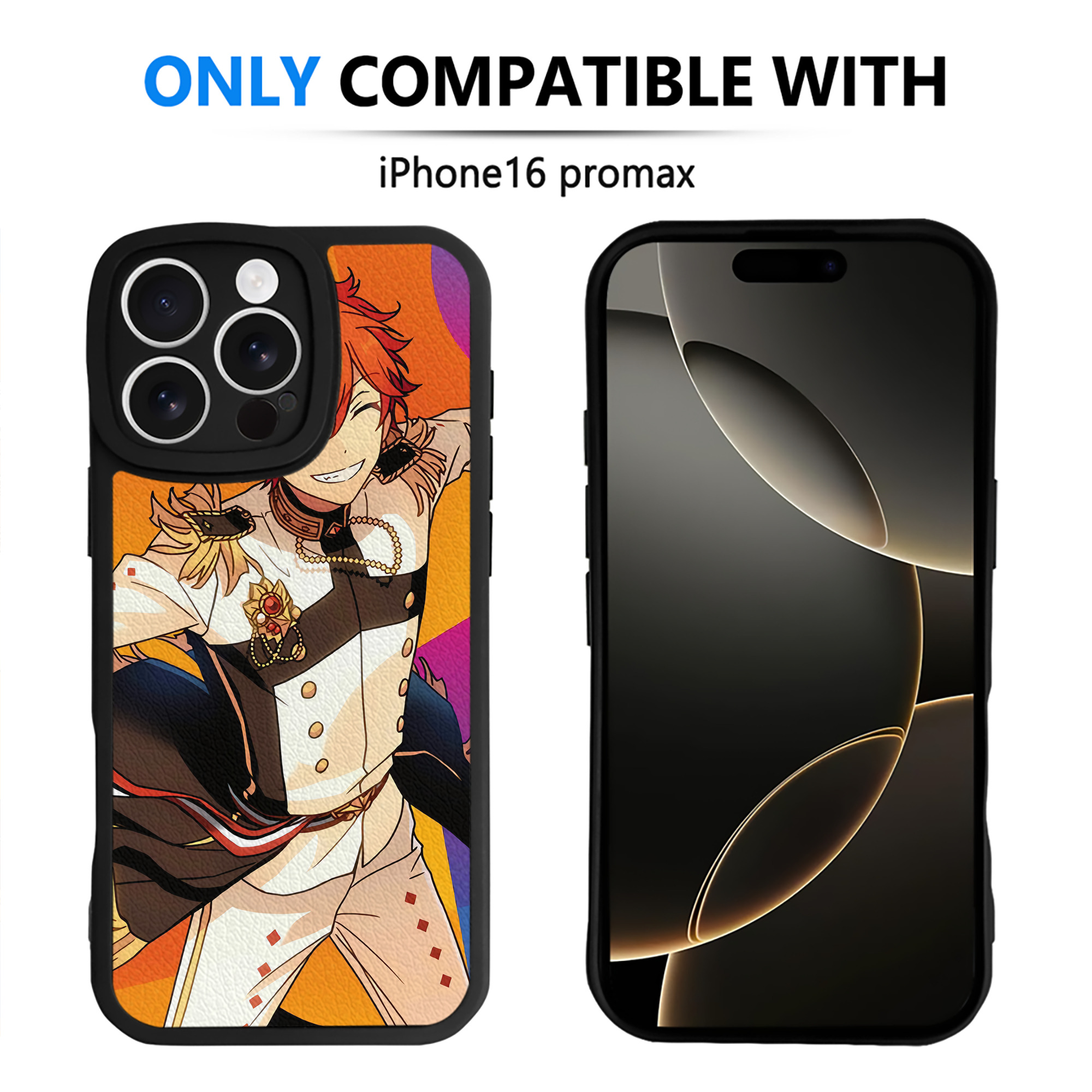 （画像用） あんさんぶるスターズ! Ensemble Stars 【iPhone 16シリーズ対応】シリコンスマホケース（レザー調） 材質：シリコン